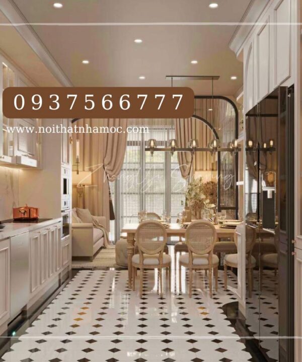 PHÒNG ĂN NM-135PA – PHÒNG BẾP CAO CẤP | Nội thất Nhà Mộc