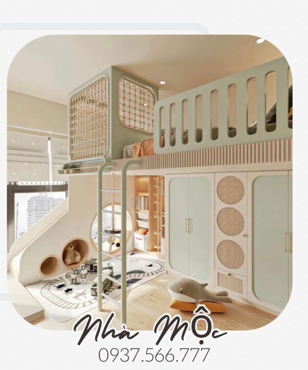 Giường Tầng NM104 – GIƯỜNG TẦNG TRÊN 40TR | Nội thất Nhà Mộc