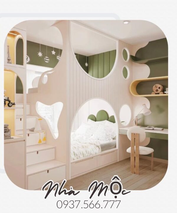 Giường Tầng NM107 – GIƯỜNG TẦNG TRÊN 40TR | Nội thất Nhà Mộc