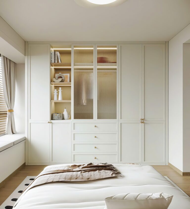 Kích thước: D2m4 x C2m4 x S60cm
Chất liệu: MDF melamine lõi xanh chống ẩm, cánh chạy pano, kính mỹ thuật
Giá: 21.500.000đ