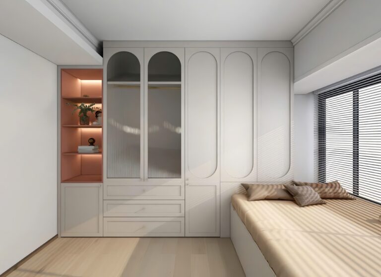 Kích thước: D2m4 x C2m4 x S60cm
Chất liệu: MDF melamine lõi xanh chống ẩm, cánh chạy pano, kính mỹ thuật
Giá: 20.500.000đ