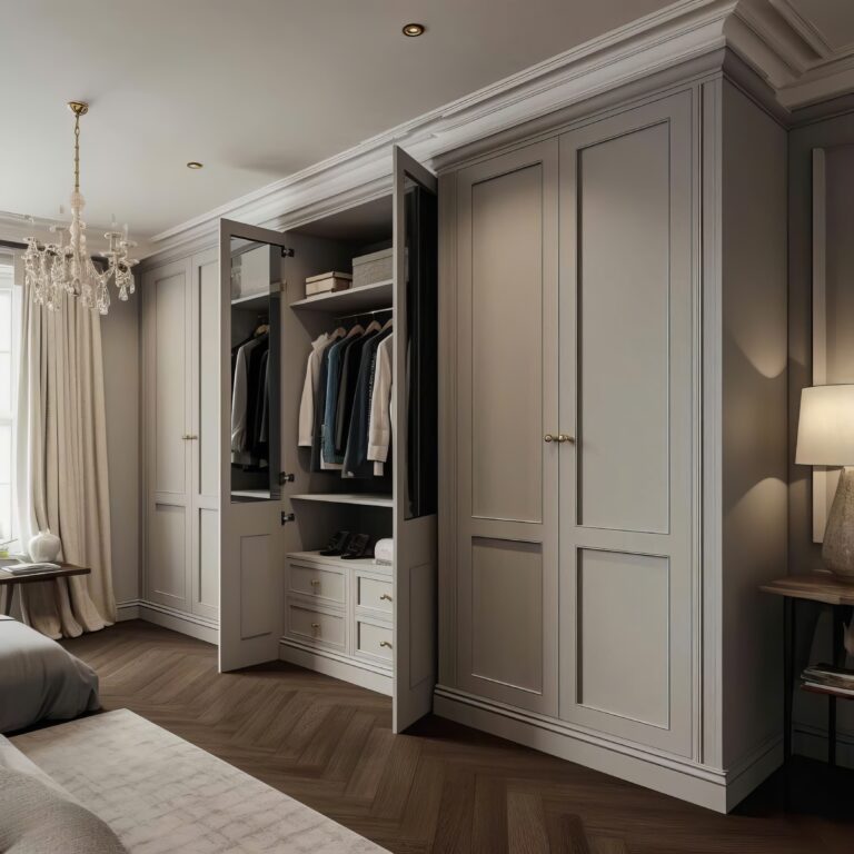 Kích thước: D2m4 x C2m4 x S60cm
Chất liệu: MDF melamine lõi xanh chống ẩm, cánh chạy pano, kính cường lực
Giá: 19.000.000đ