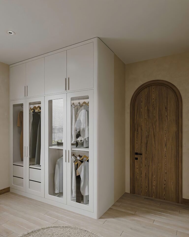 Kích thước: D1m6 x C2m4 x S60cm
Chất liệu: MDF melamine lõi xanh chống ẩm, cánh chạy pano, kính cường lực
Giá: 14.000.000đ