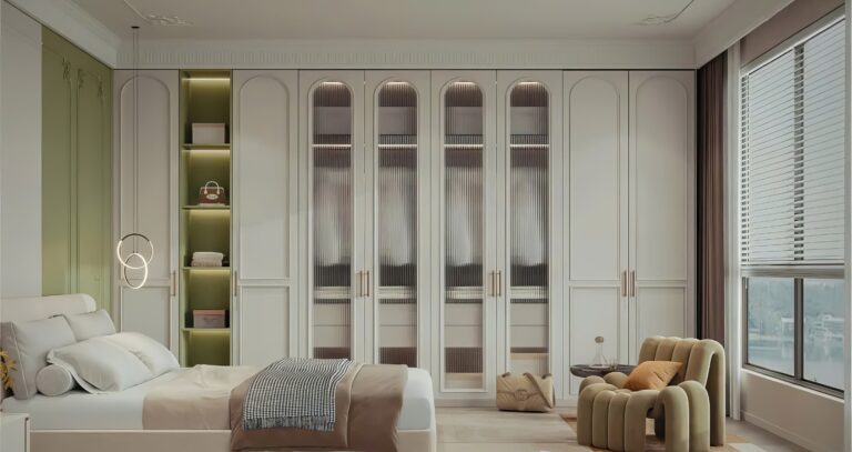 Kích thước: D3m6 x C2m4 x S60cm
Chất liệu: MDF melamine lõi xanh chống ẩm, cánh chạy pano, kính mỹ thuật
Giá: 33.300.000đ
