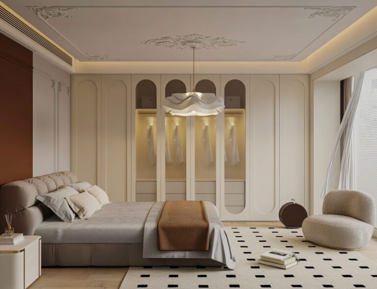 Kích thước: D3m2 x C2m4 x S60cm
Chất liệu: MDF melamine lõi xanh chống ẩm, cánh chạy pano, kính mỹ thuật
Giá: 30.000.000đ