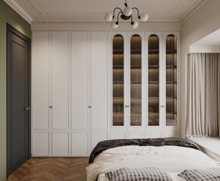 Kích thước: D3m2 x C2m4 x S60cm
Chất liệu: MDF melamine lõi xanh chống ẩm, cánh chạy pano, kính mỹ thuật
Giá: 30.000.000đ